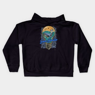 WHALE (SEA SMILE) Kids Hoodie